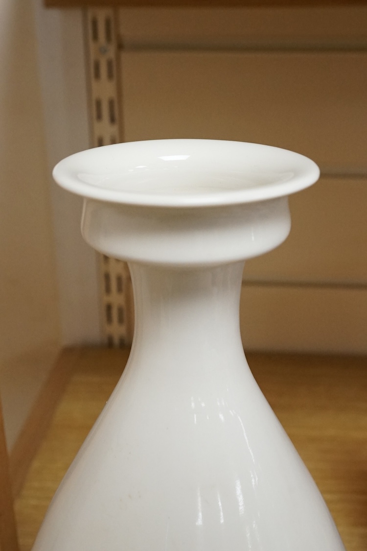 A Chinese white ding type vase, 27cm high